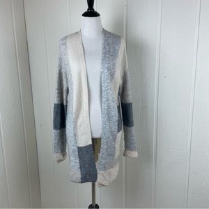 Maurices Colorblock Light Sweater Cardigan with cuffed Sleeves Size Small SOFT!